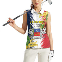 Ra Hachiri 976 Women Sleeveless Polo Shirt Coat Of Arms With Ylang Ylang