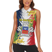 Ra Hachiri 976 Women Sleeveless Polo Shirt Coat Of Arms With Ylang Ylang