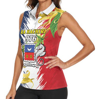 Ra Hachiri 976 Women Sleeveless Polo Shirt Coat Of Arms With Ylang Ylang