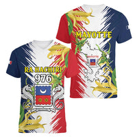 Ra Hachiri 976 Women V-Neck T-Shirt Coat Of Arms With Ylang Ylang
