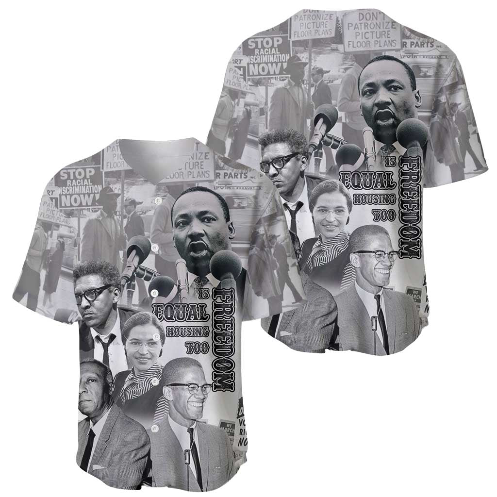 Civil Rights Leaders Baseball Jersey Freedom Is Equal Housing Too