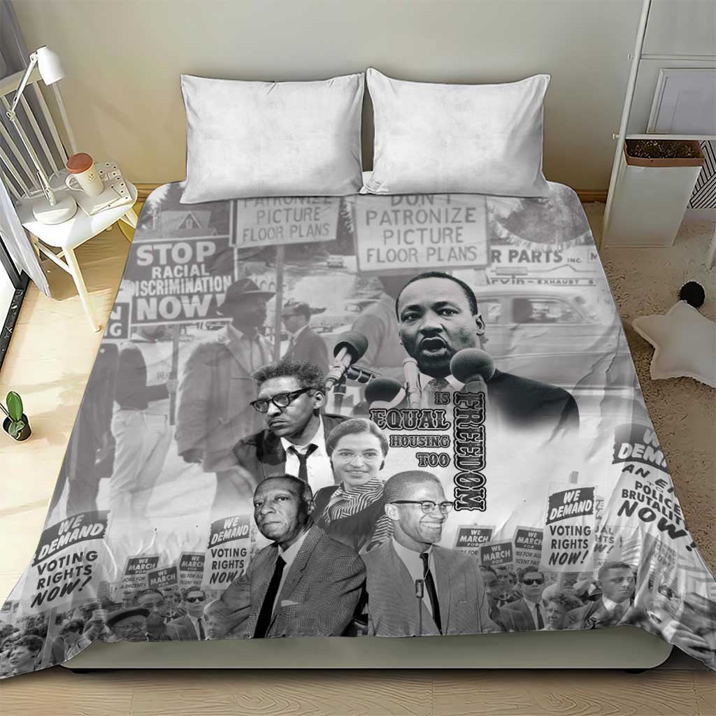 Civil Rights Leaders Bedding Set Freedom Is Equal Housing Too