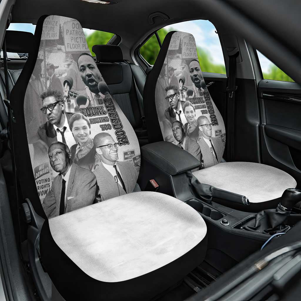 Civil Rights Leaders Car Seat Cover Freedom Is Equal Housing Too