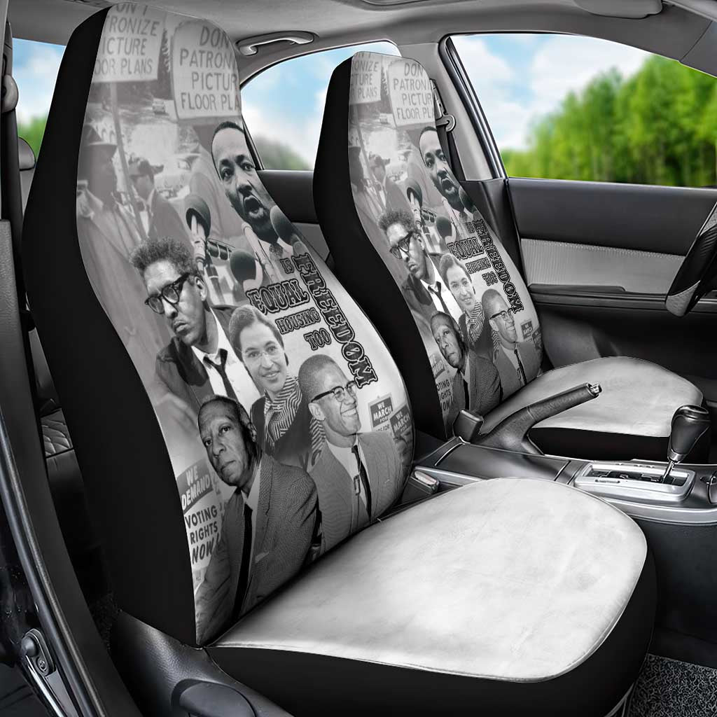 Civil Rights Leaders Car Seat Cover Freedom Is Equal Housing Too