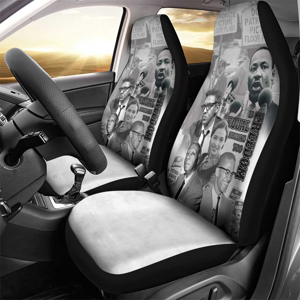 Civil Rights Leaders Car Seat Cover Freedom Is Equal Housing Too