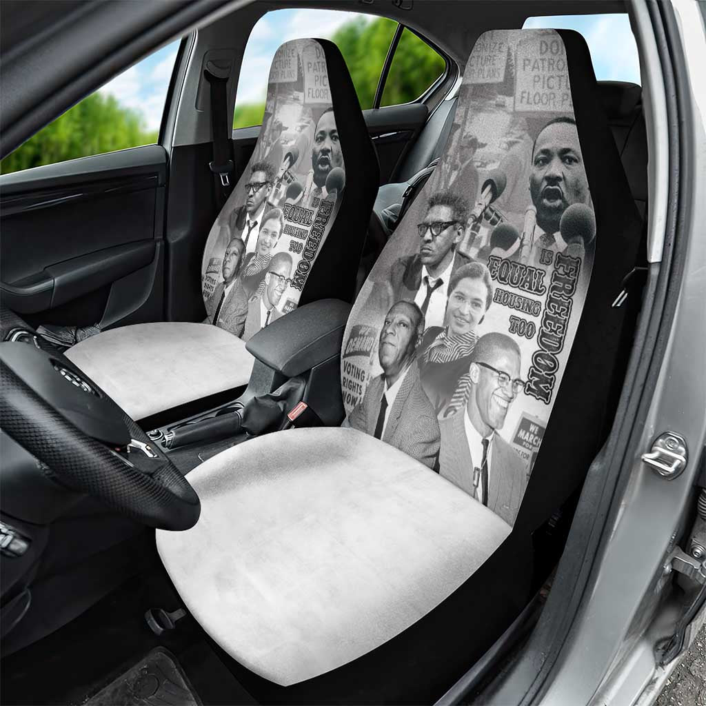Civil Rights Leaders Car Seat Cover Freedom Is Equal Housing Too