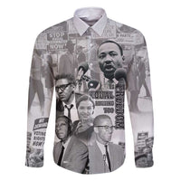 Civil Rights Leaders Family Matching Long Sleeve Bodycon Dress and Hawaiian Shirt Freedom Is Equal Housing Too
