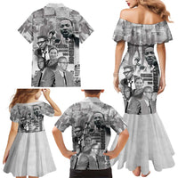 Civil Rights Leaders Family Matching Mermaid Dress and Hawaiian Shirt Freedom Is Equal Housing Too