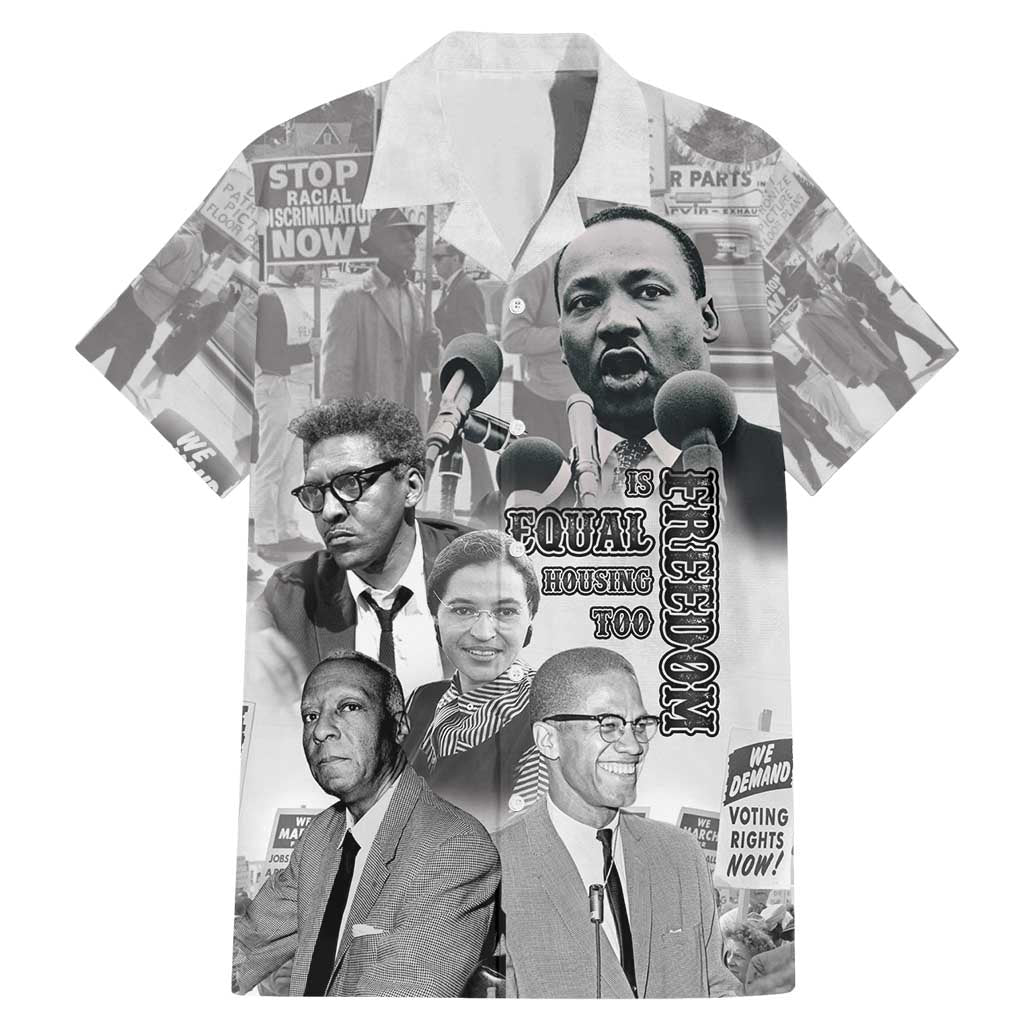 Civil Rights Leaders Family Matching Mermaid Dress and Hawaiian Shirt Freedom Is Equal Housing Too