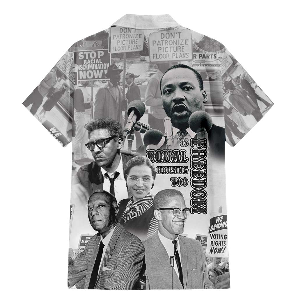 Civil Rights Leaders Family Matching Mermaid Dress and Hawaiian Shirt Freedom Is Equal Housing Too