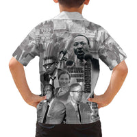 Civil Rights Leaders Family Matching Off The Shoulder Long Sleeve Dress and Hawaiian Shirt Freedom Is Equal Housing Too