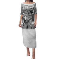 Civil Rights Leaders Family Matching Puletasi and Hawaiian Shirt Freedom Is Equal Housing Too