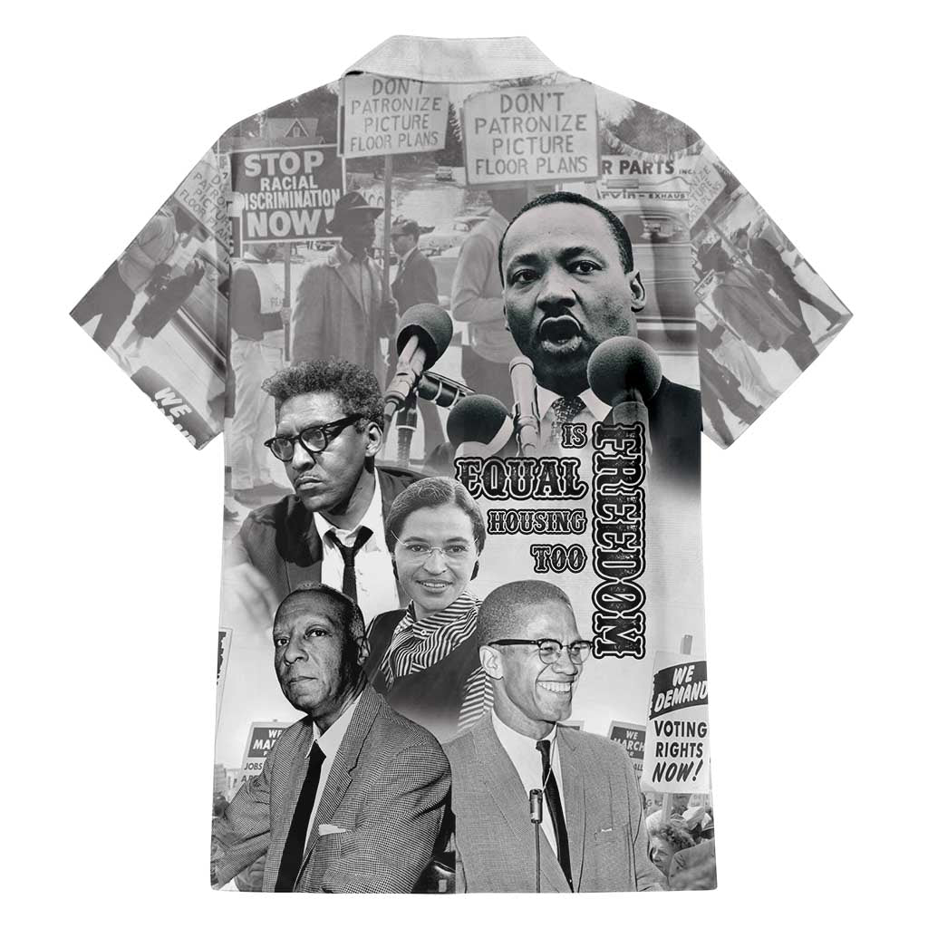 Civil Rights Leaders Family Matching Tank Maxi Dress and Hawaiian Shirt Freedom Is Equal Housing Too
