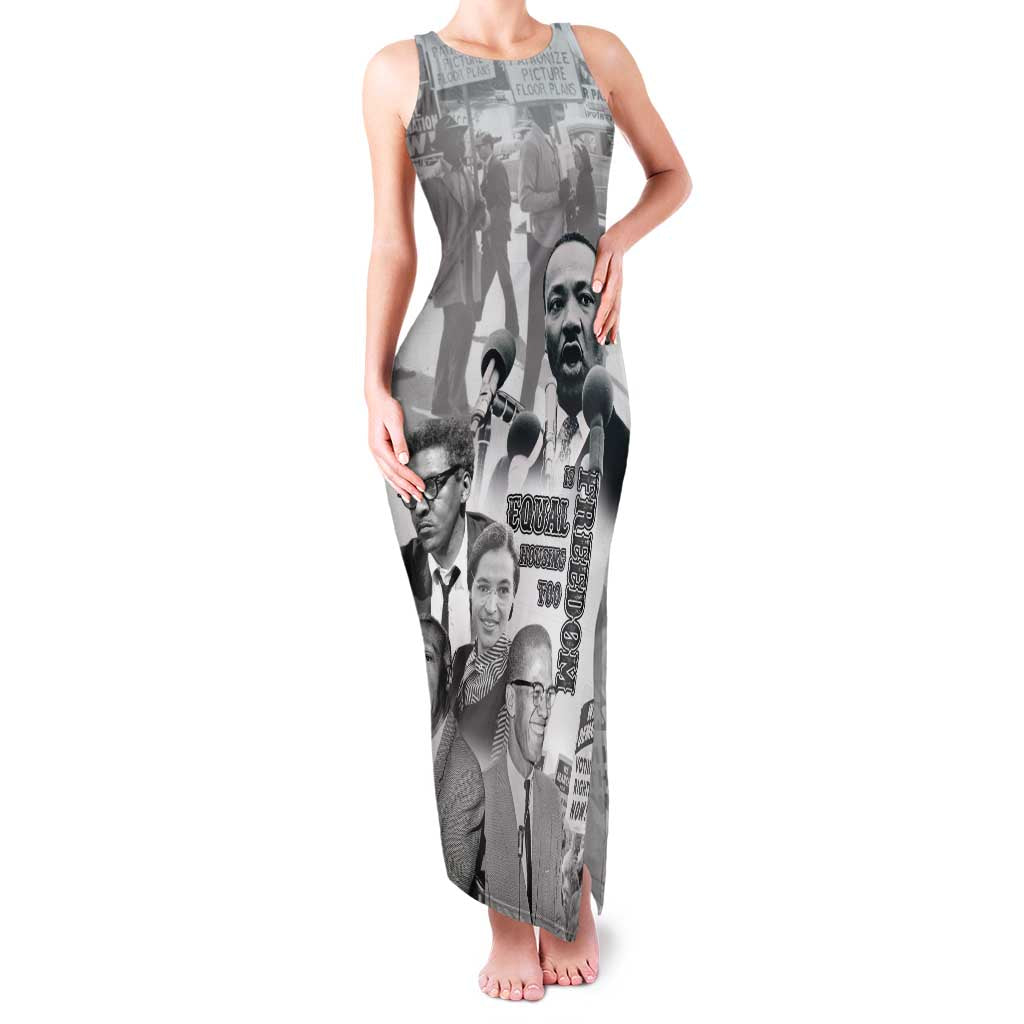 Civil Rights Leaders Family Matching Tank Maxi Dress and Hawaiian Shirt Freedom Is Equal Housing Too