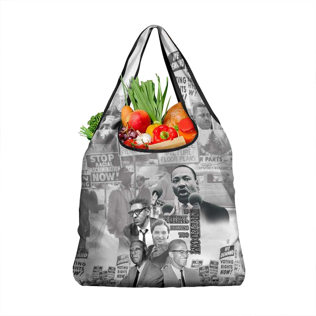 Civil Rights Leaders Grocery Bag Freedom Is Equal Housing Too