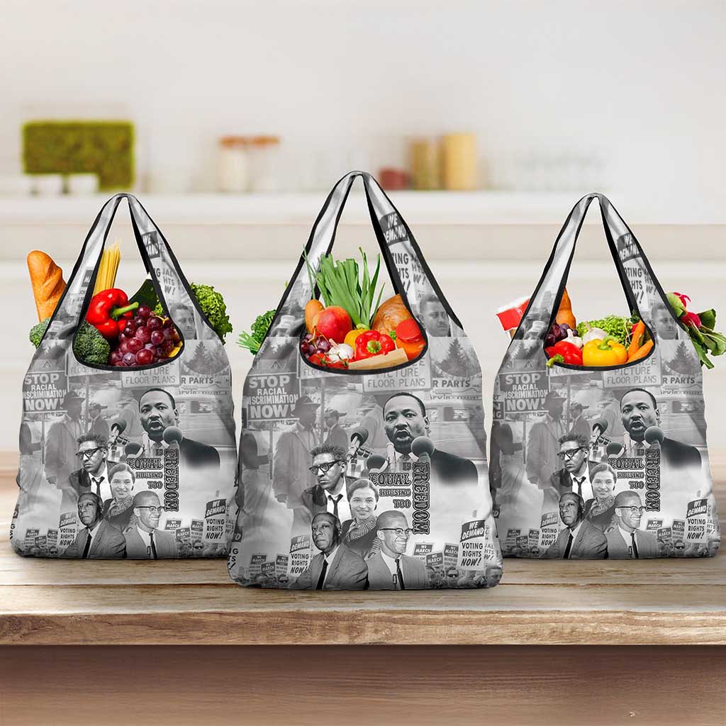 Civil Rights Leaders Grocery Bag Freedom Is Equal Housing Too