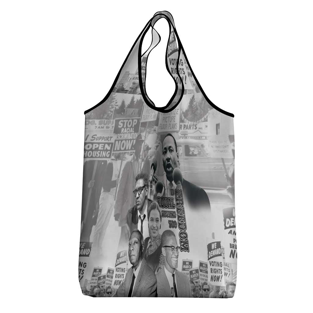 Civil Rights Leaders Grocery Bag Freedom Is Equal Housing Too