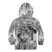Civil Rights Leaders Kid Hoodie Freedom Is Equal Housing Too