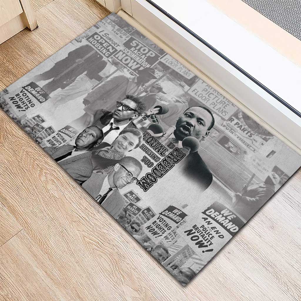 Civil Rights Leaders Rubber Doormat Freedom Is Equal Housing Too
