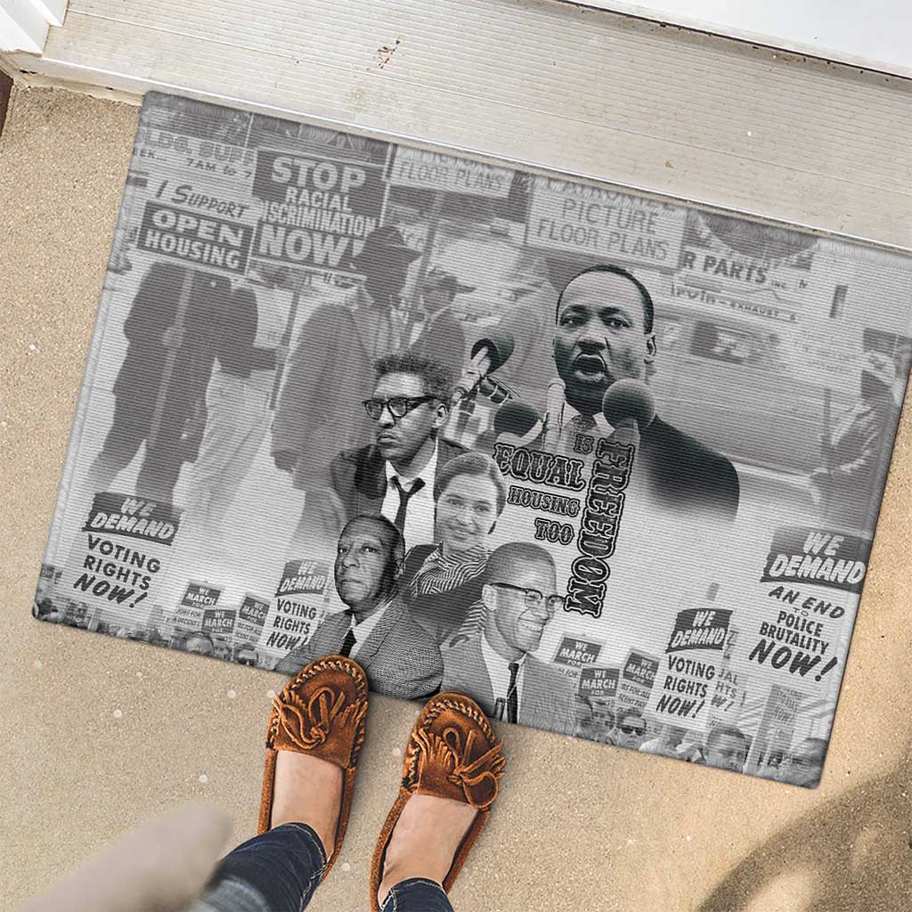 Civil Rights Leaders Rubber Doormat Freedom Is Equal Housing Too
