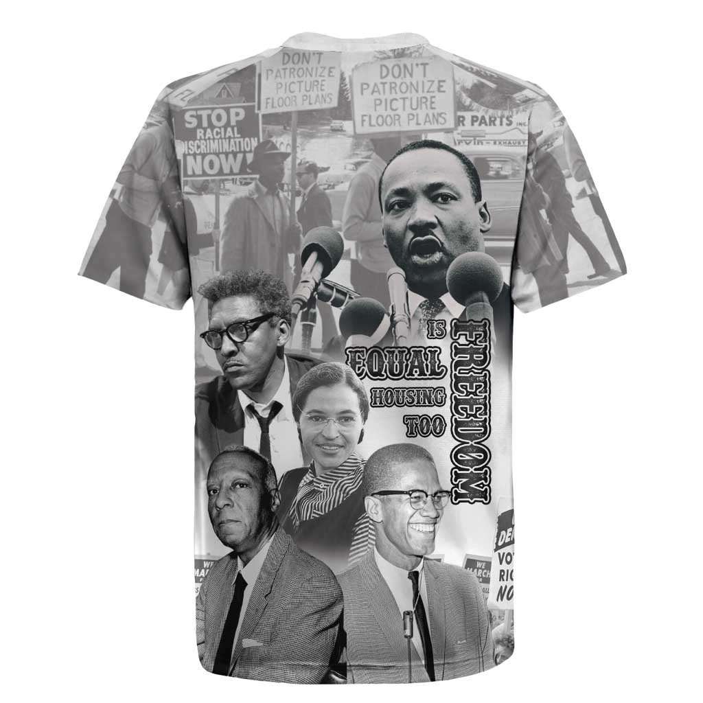 Civil Rights Leaders Rugby Jersey Freedom Is Equal Housing Too