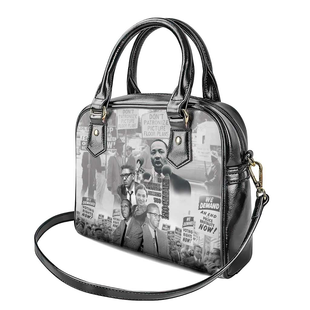 Civil Rights Leaders Shoulder Handbag Freedom Is Equal Housing Too
