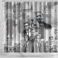 Civil Rights Leaders Shower Curtain Freedom Is Equal Housing Too
