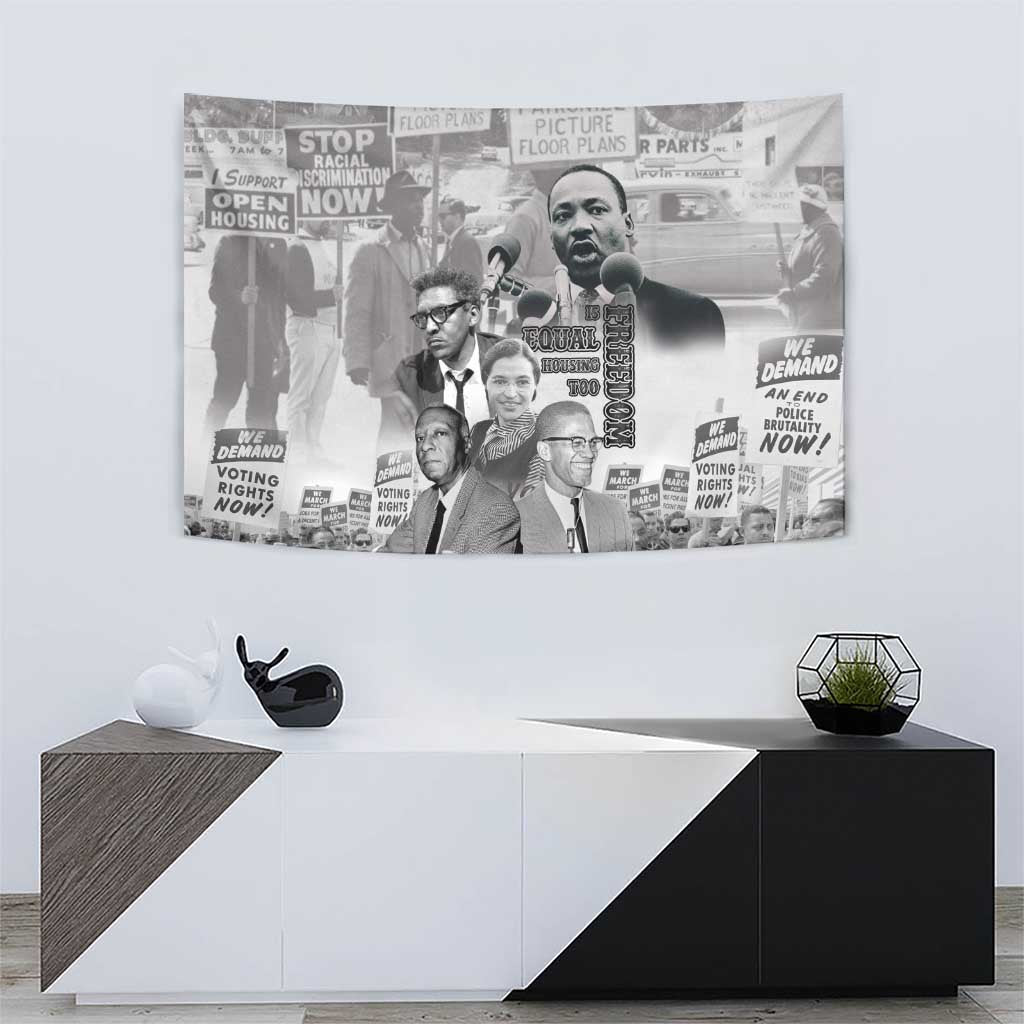 Civil Rights Leaders Tapestry Freedom Is Equal Housing Too