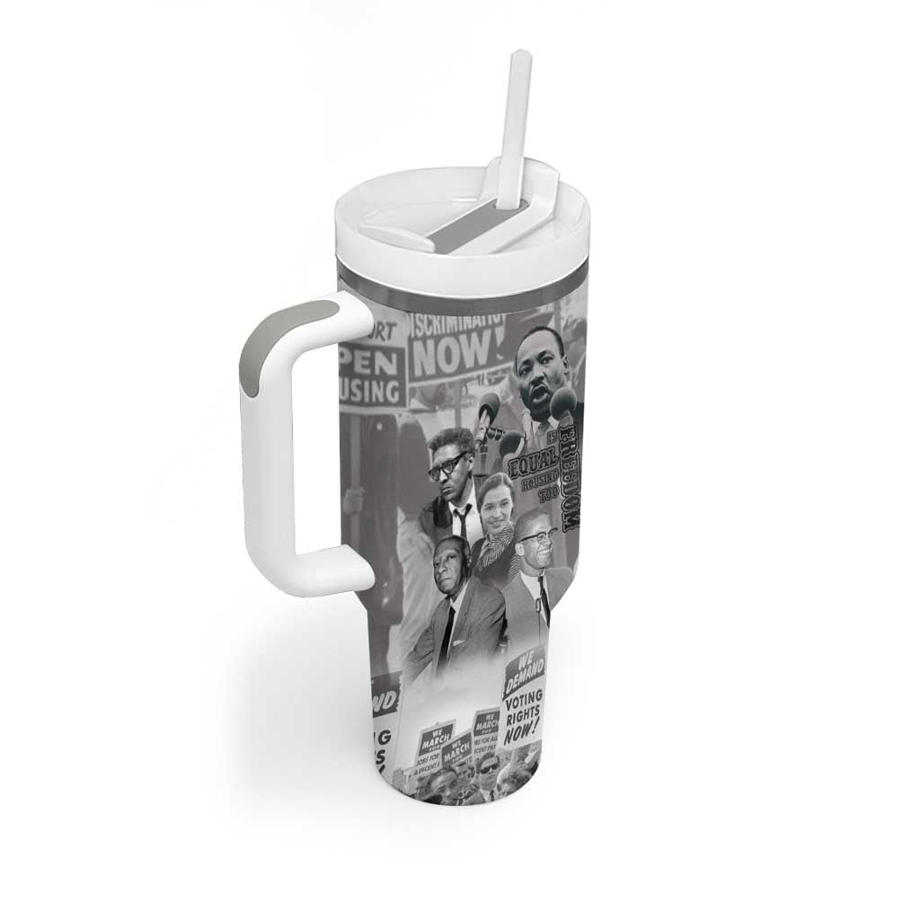 Civil Rights Leaders Tumbler With Handle Freedom Is Equal Housing Too