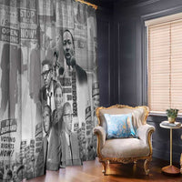 Civil Rights Leaders Window Curtain Freedom Is Equal Housing Too