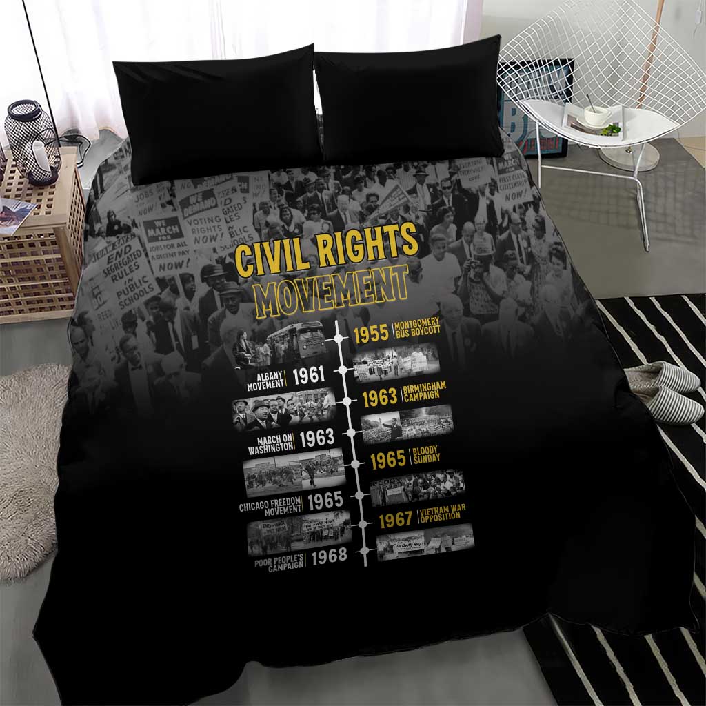 Black History Month Bedding Set Civil Rights Movement