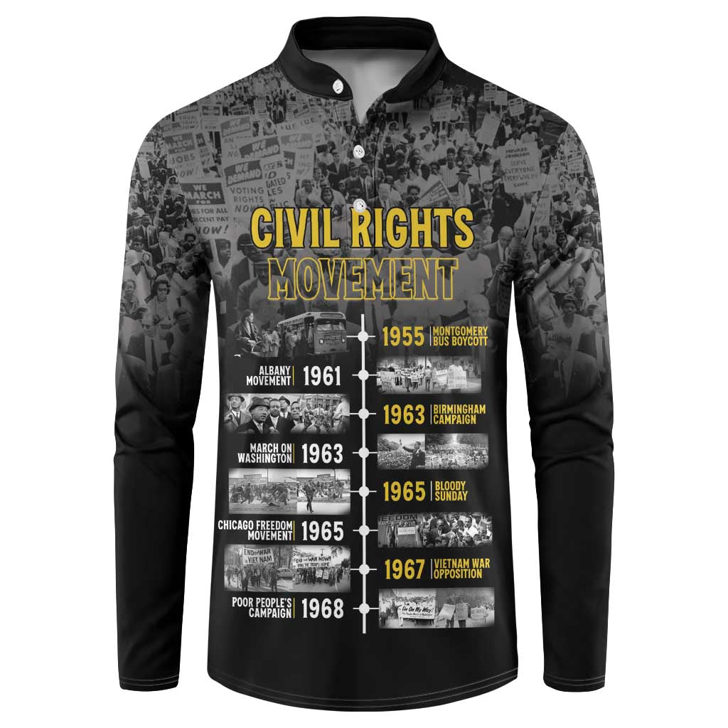 Black History Month Button Sweatshirt Civil Rights Movement