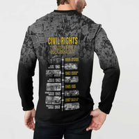 Black History Month Button Sweatshirt Civil Rights Movement