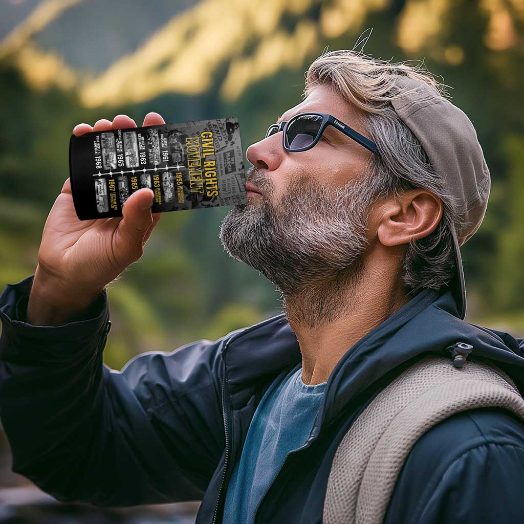 Black History Month 4 in 1 Can Cooler Tumbler Civil Rights Movement