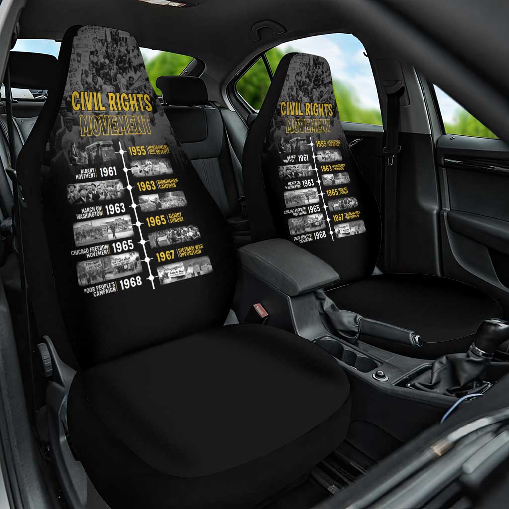 Black History Month Car Seat Cover Civil Rights Movement