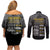 Black History Month Couples Matching Off Shoulder Short Dress and Long Sleeve Button Shirt Civil Rights Movement