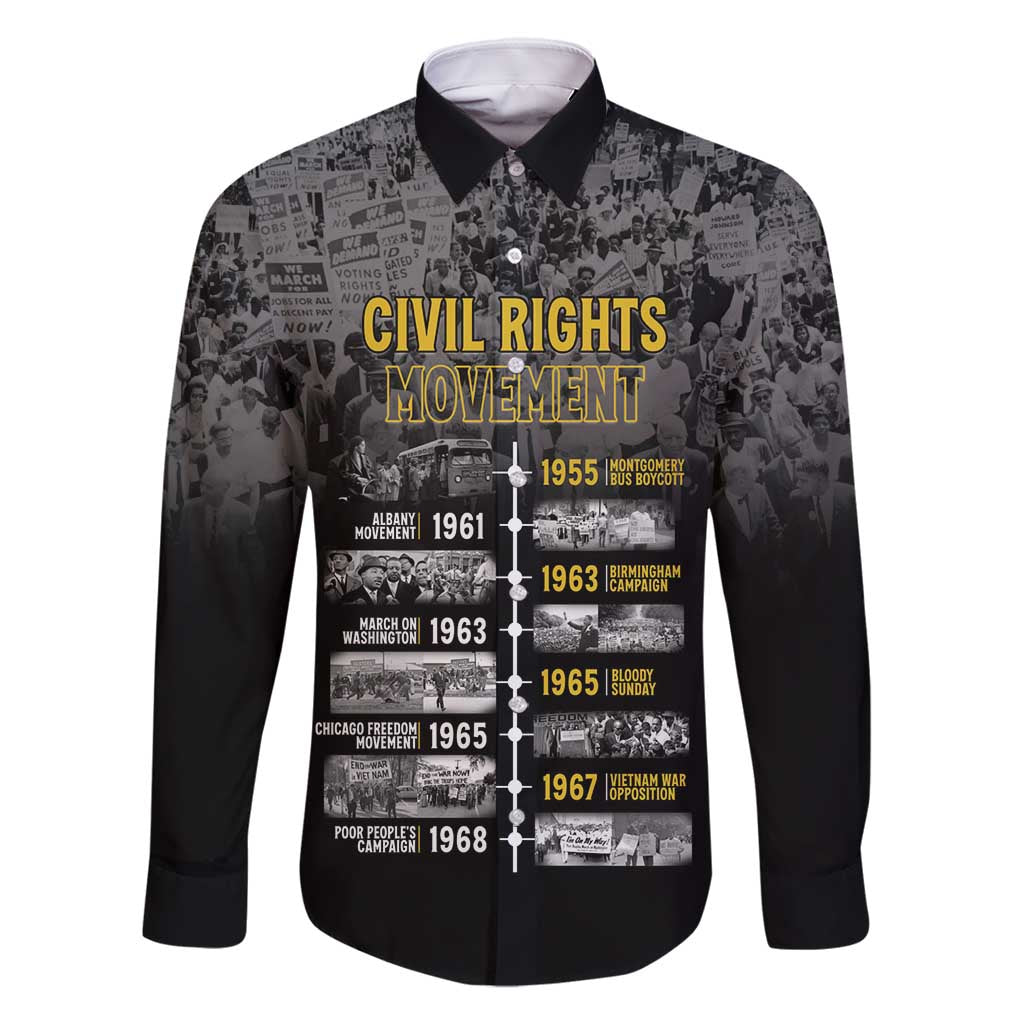 Black History Month Family Matching Long Sleeve Bodycon Dress and Hawaiian Shirt Civil Rights Movement