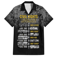 Black History Month Family Matching Off Shoulder Short Dress and Hawaiian Shirt Civil Rights Movement