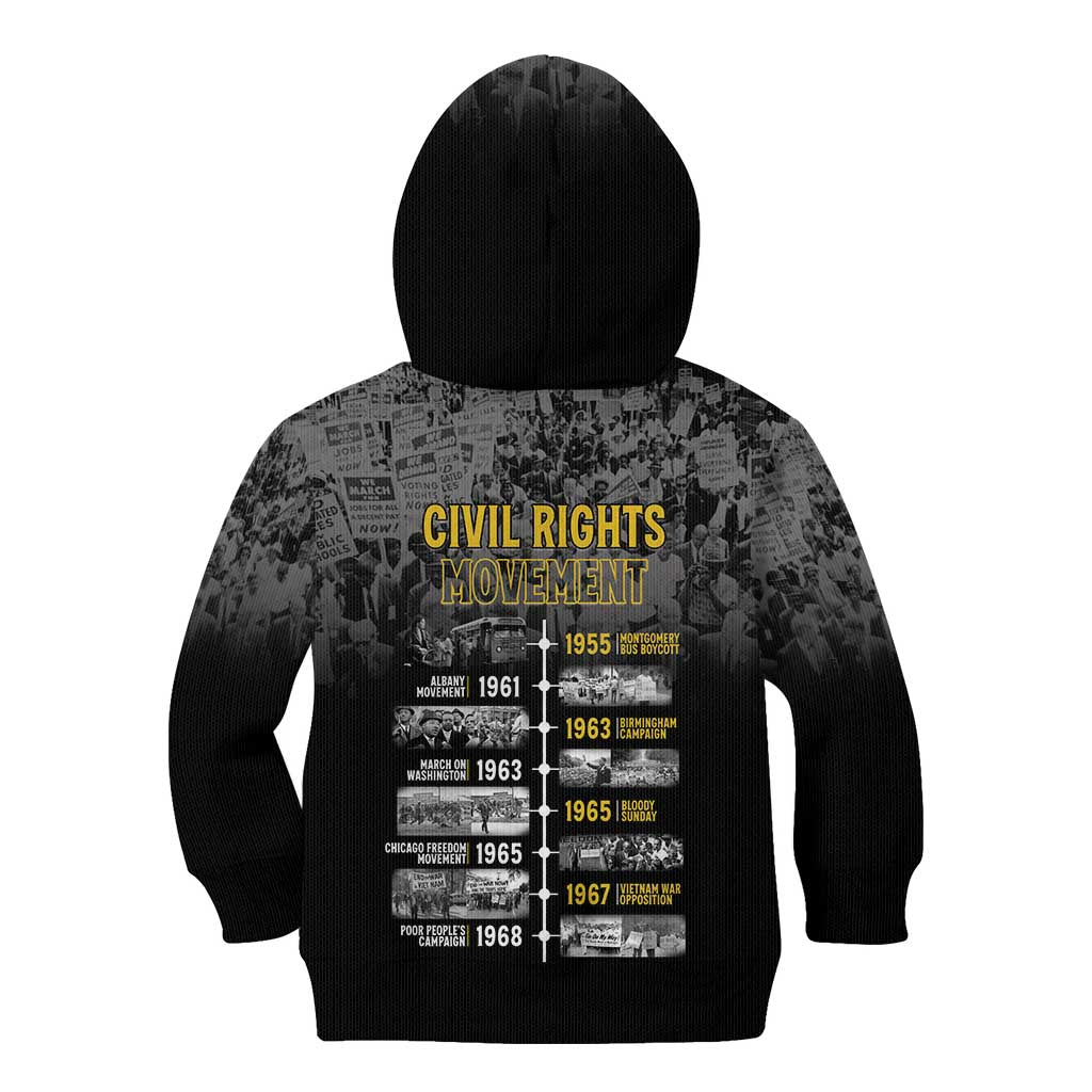 Black History Month Kid Hoodie Civil Rights Movement