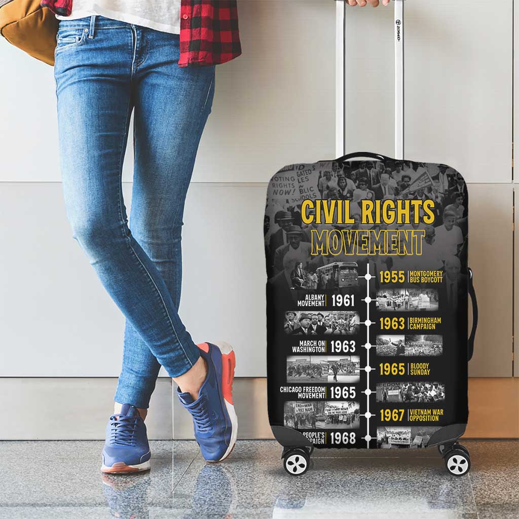 Black History Month Luggage Cover Civil Rights Movement