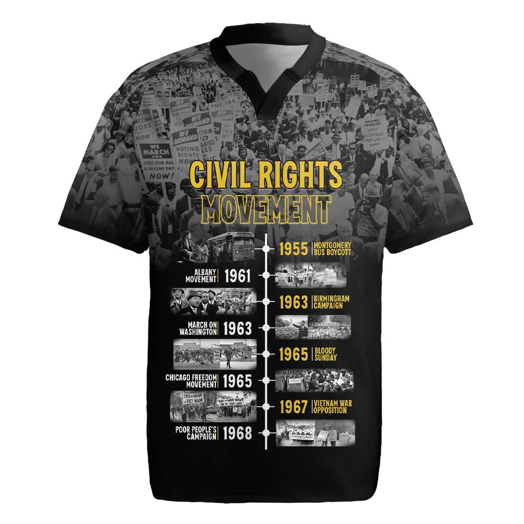 Black History Month Rugby Jersey Civil Rights Movement