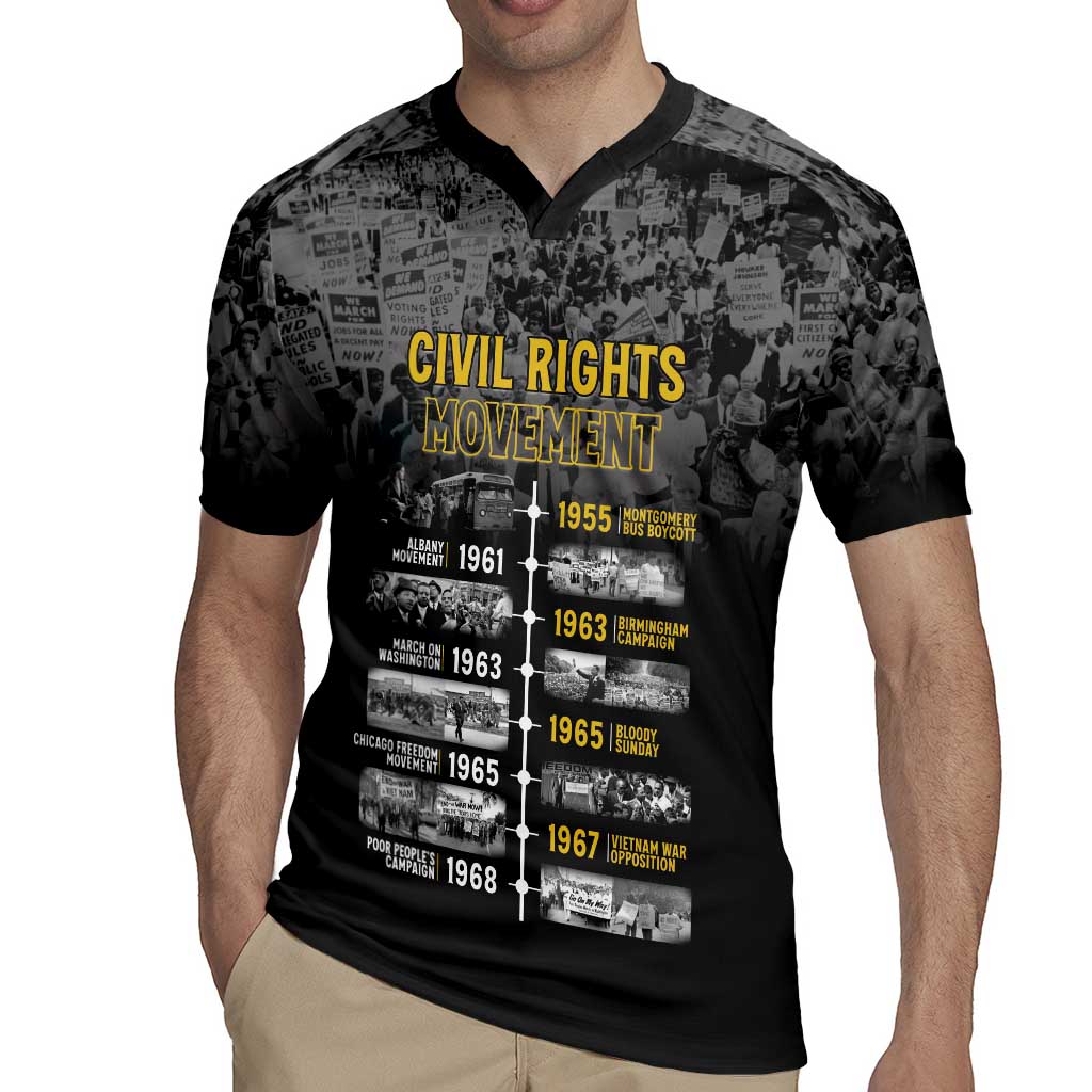 Black History Month Rugby Jersey Civil Rights Movement