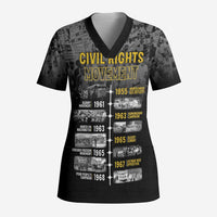 Black History Month Scrub Top Civil Rights Movement - Wonder Print Shop