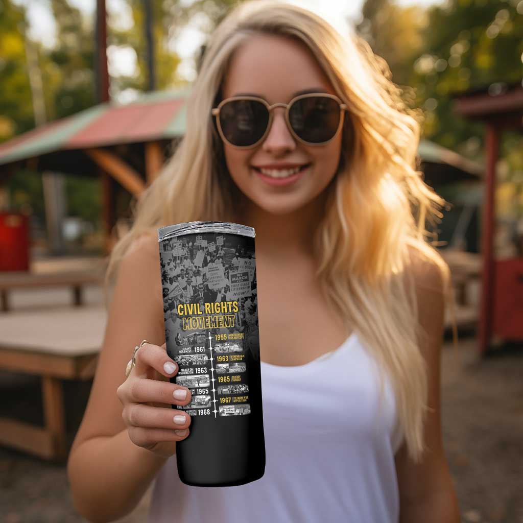 Black History Month Skinny Tumbler Civil Rights Movement