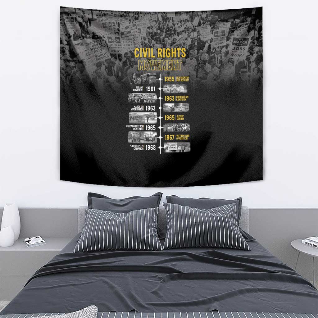 Black History Month Tapestry Civil Rights Movement