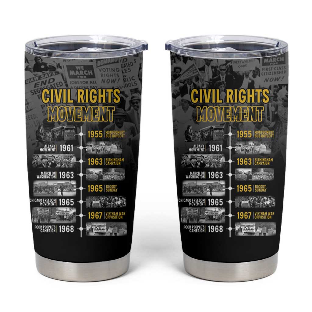 Black History Month Tumbler Cup Civil Rights Movement
