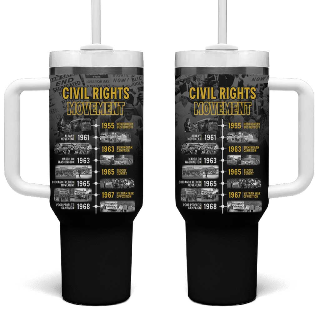 Black History Month Tumbler With Handle Civil Rights Movement