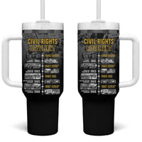 Black History Month Tumbler With Handle Civil Rights Movement