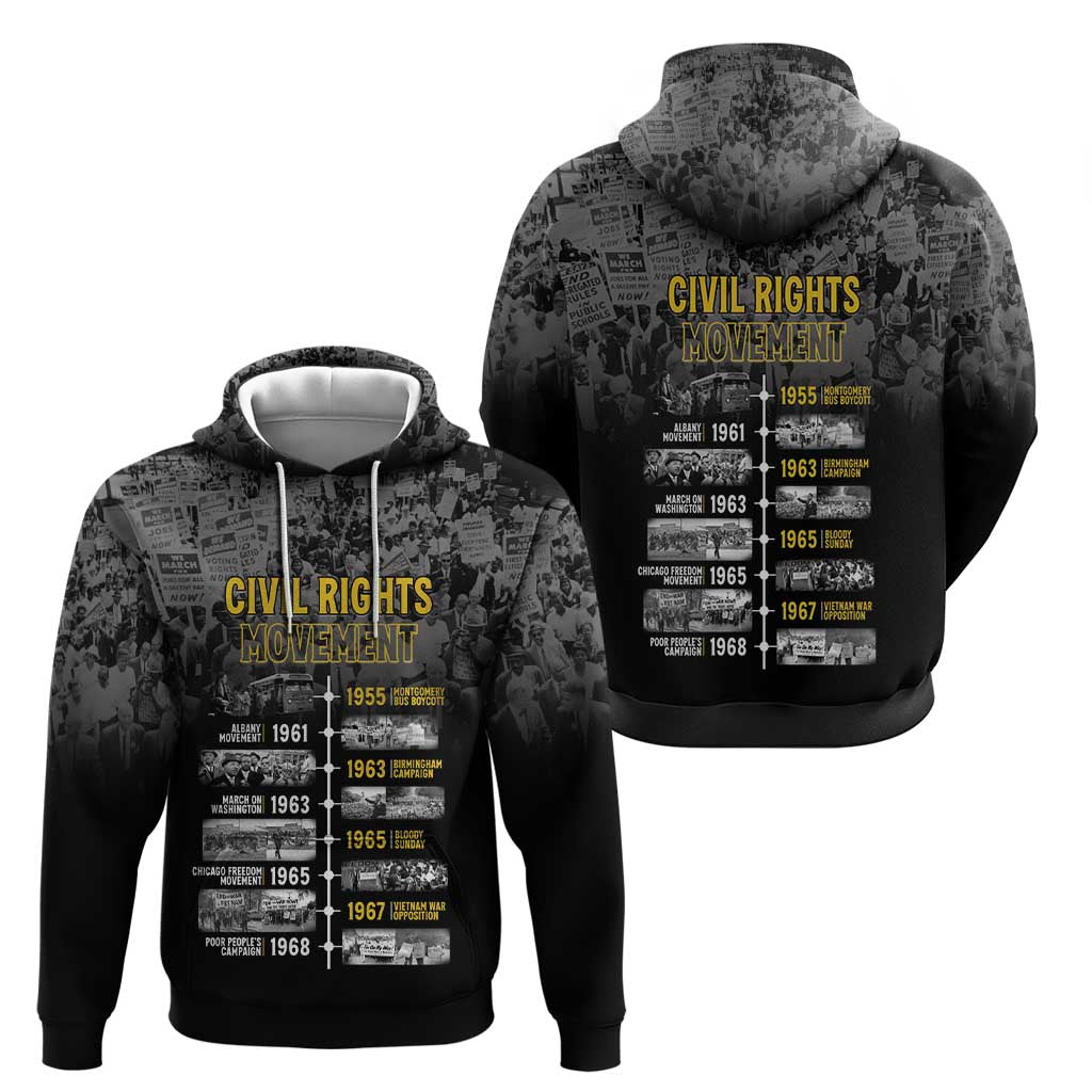 Black History Month Zip Hoodie Civil Rights Movement