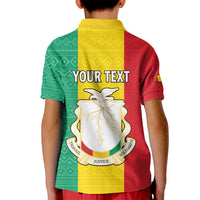Personalised Guinea Kid Polo Shirt Coat Of Arms Flag Style